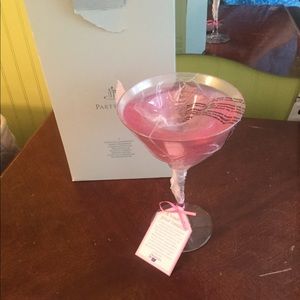 Partylite  martini glass tea light holder